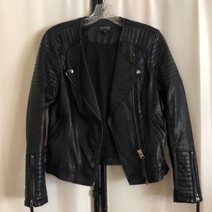Top Shop Faux Leather Jacket